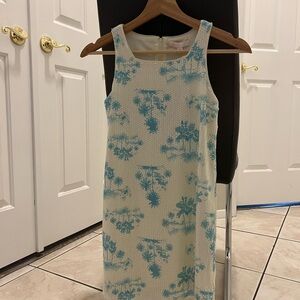 Elegant Blue Floral kids Dress